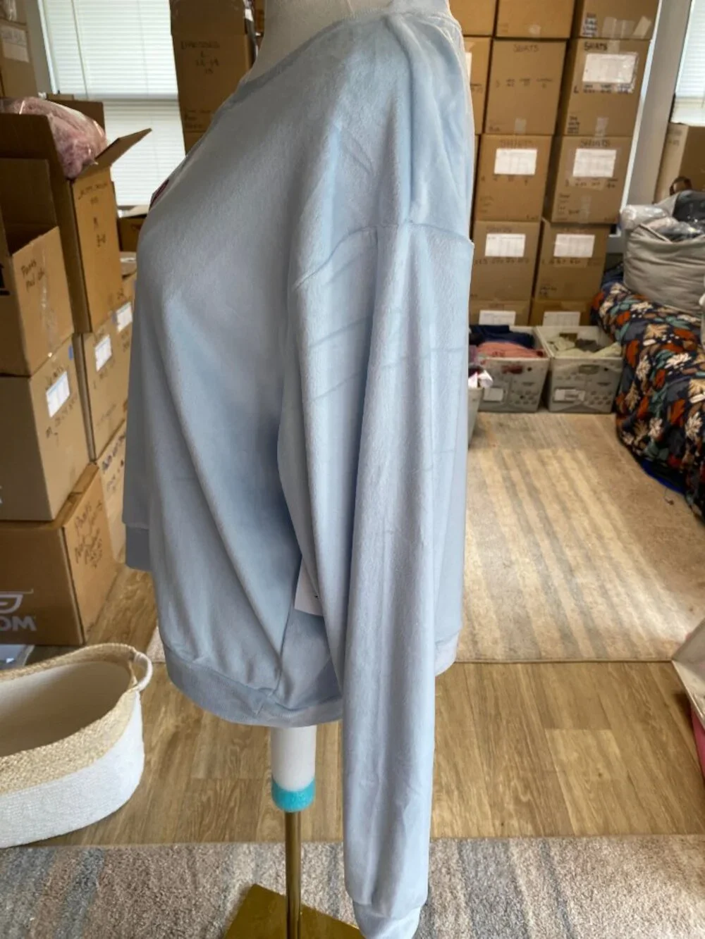 NEW Honeydew Simply Cozy Sleigh Pajama Set Frosty Blue Medium